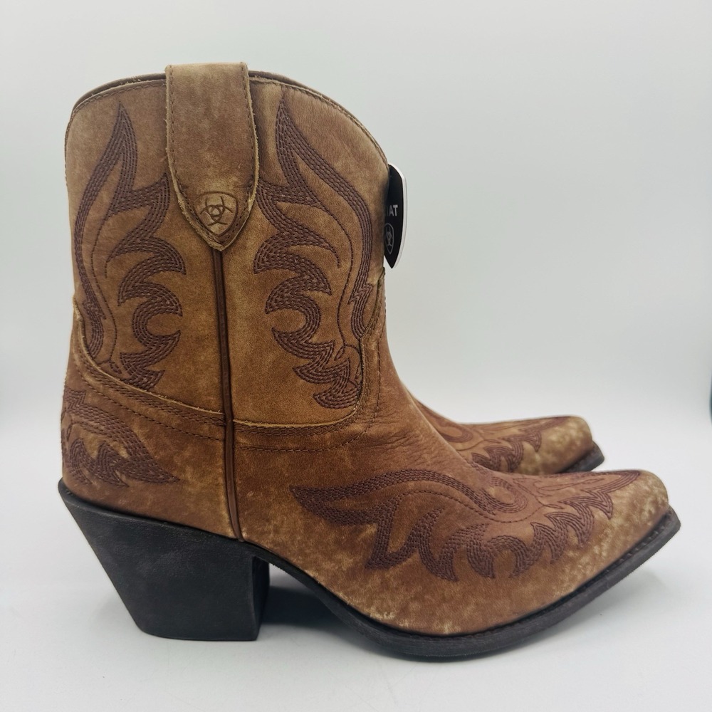 Ariat Chandler Boots Women's Size 10 Naturally Distressed Brown Leather - Picture 5 of 16